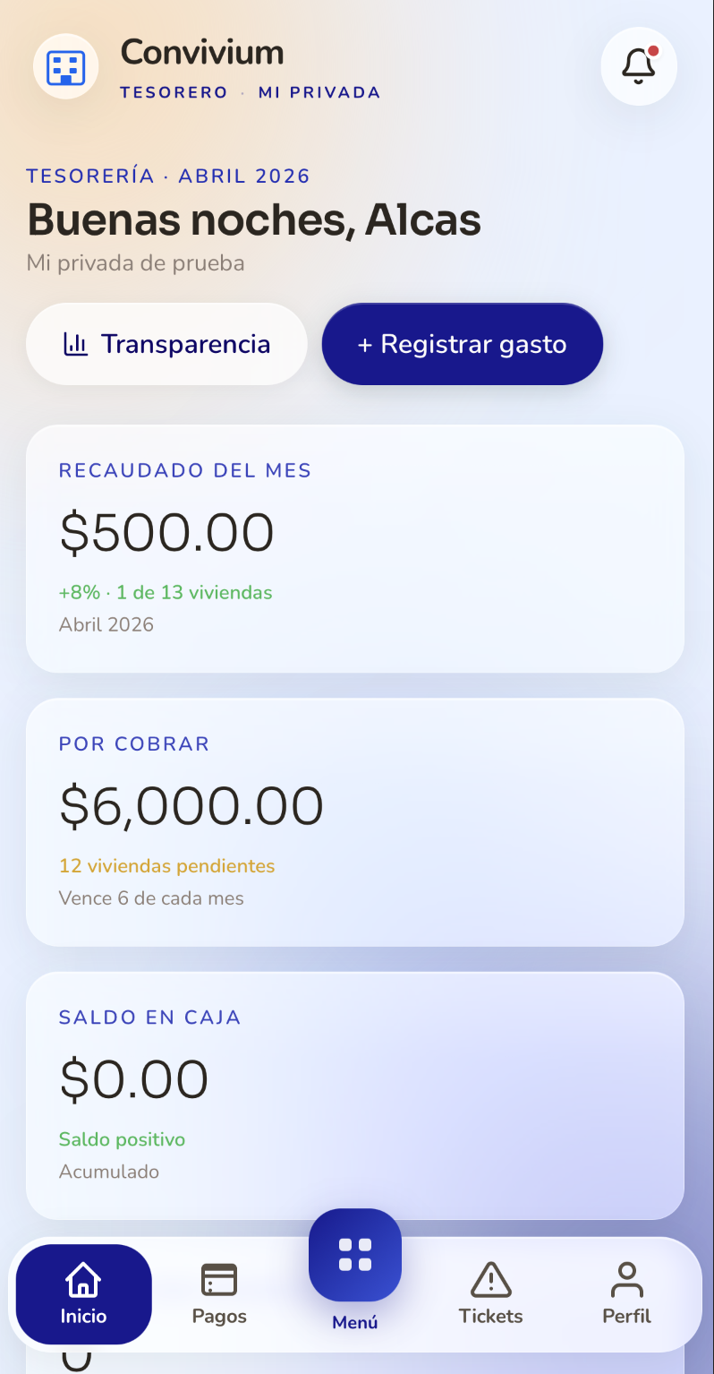 Dashboard Móvil